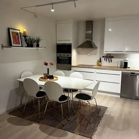 Sentral Og Lys Med Stor Uteplass Og Gratis Parkering Apartment