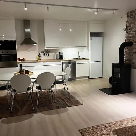 Sentral Og Lys Med Stor Uteplass Og Gratis Parkering 桑内斯